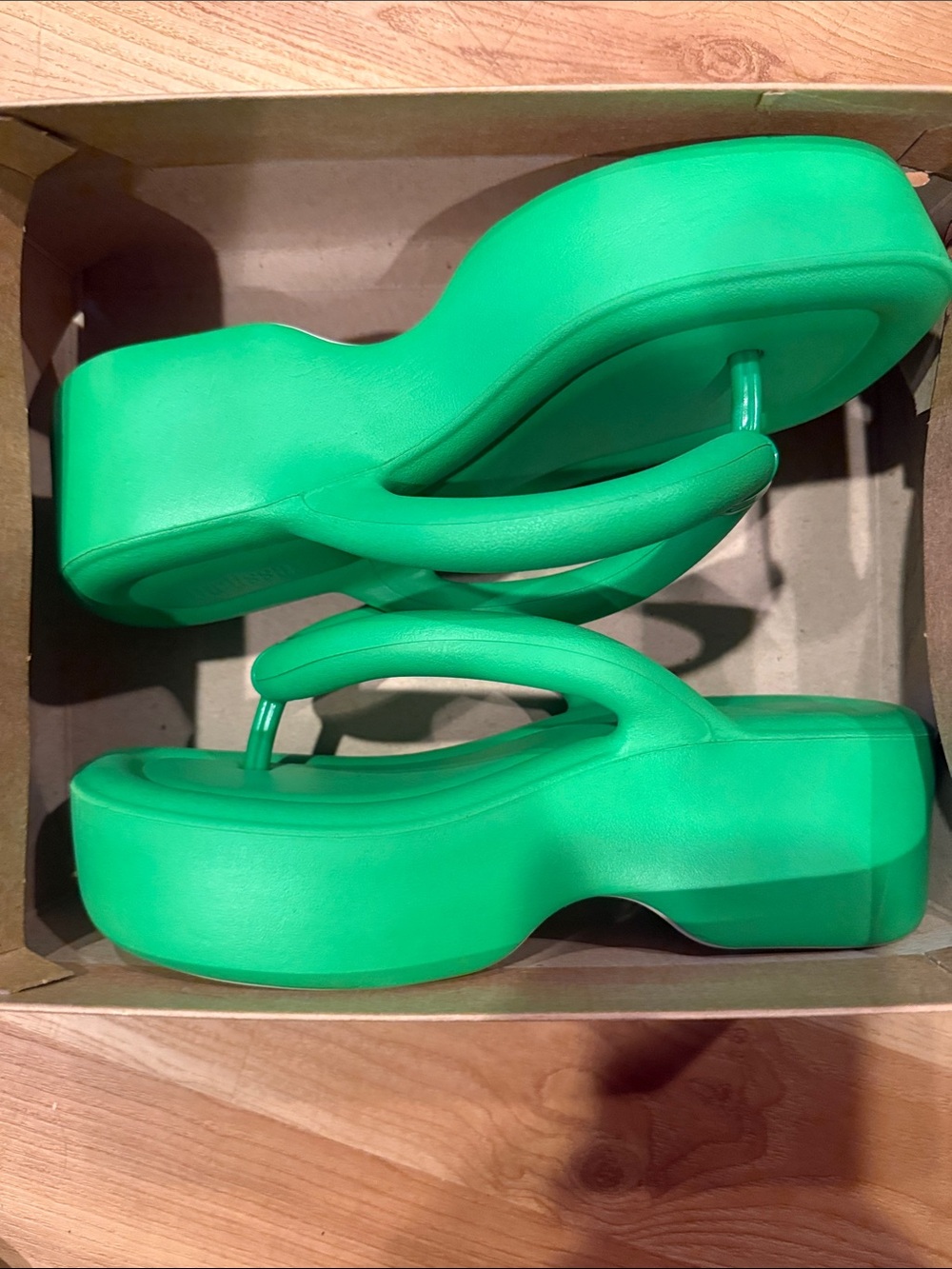Melissa Green Platform Sandals